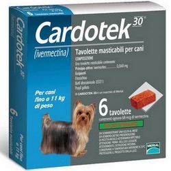 Image of Cardotek 30 Azzurro 6 Tavolette Masticabili Cani 11kg