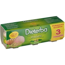 Dieterba Dried Ham Homogenized 3x80g