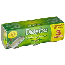 Dieterba Trout with Vegetables Homogenized 3x80g
