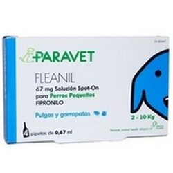 104507177 ~ Paravet Fleanil Cani 2-10 kg 4x0,67mL