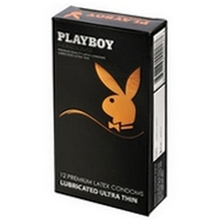 922540063 ~ Playboy Condoms Premium 12 Lubricated Ultra Thin