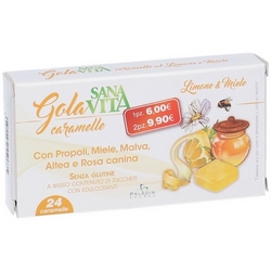 Sanavita Gola Limone-Miele 24 Caramelle 70g