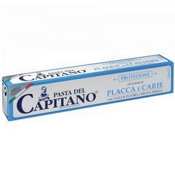 Pasta del Capitano Placca e Carie Dentifricio 75mL - Pagina prodotto: https://www.farmamica.com/store/dettview.php?id=10197