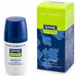 LAmande Homme Coriander Deo Roll-On 75mL - Product page: https://www.farmamica.com/store/dettview_l2.php?id=10477