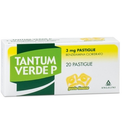 Tantum Verde P Tablets Lemon 3mg - Product page: https://www.farmamica.com/store/dettview_l2.php?id=10599