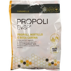 Propoli EVSP Caramelle Gusto Mirtillo-Rosa Canina 65g - Pagina prodotto: https://www.farmamica.com/store/dettview.php?id=10663