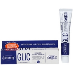 Emoform Glic Gel Toothpaste 75mL - Product page: https://www.farmamica.com/store/dettview_l2.php?id=10709