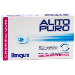 Benegum Alito Puro Chewing Gum 23g - Pagina prodotto: https://www.farmamica.com/store/dettview.php?id=10714