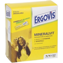 Ergovis Mineralvit Bustine Orosolubili 30g - Pagina prodotto: https://www.farmamica.com/store/dettview.php?id=10735
