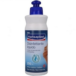 Hansaplast Disinfettante Liquido 250mL - Pagina prodotto: https://www.farmamica.com/store/dettview.php?id=10789