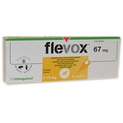 Flevox Spot-On 67mg Cani 2-10kg 1x0,67mL - Pagina prodotto: https://www.farmamica.com/store/dettview.php?id=10801