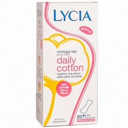 Lycia Night Cotton Panty Liners Flat - Product page: https://www.farmamica.com/store/dettview_l2.php?id=10834