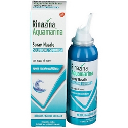 Rinazina Aquamarina Spray Nasale Isotonico Nebulizzazione Delicata 100mL - Pagina prodotto: https://www.farmamica.com/store/dettview.php?id=10860