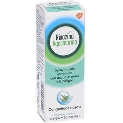 Rinazina Aquamarina Spray Nasale Ipertonico 20ml, Prodotti per Naso 