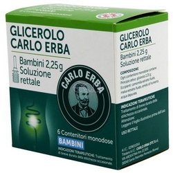 Glycerol Carlo Erba Children Microclisms 6x2g - Product page: https://www.farmamica.com/store/dettview_l2.php?id=10964