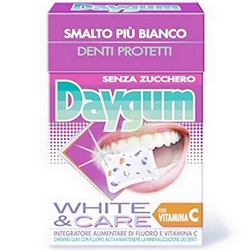 Daygum White and Care Chewing Gum 29g - Product page: https://www.farmamica.com/store/dettview_l2.php?id=11002