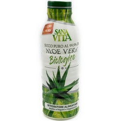 Aloe Vera Succo Puro Biologico Sanavita 500mL - Pagina prodotto: https://www.farmamica.com/store/dettview.php?id=11016