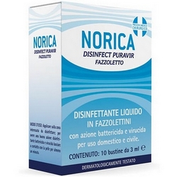 Norica Disinfect Puravir Fazzoletto 10x3mL - Pagina prodotto: https://www.farmamica.com/store/dettview.php?id=11157