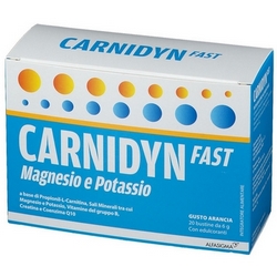 Carnidyn Fast Magnesio e Potassio Bustine 120g - Pagina prodotto: https://www.farmamica.com/store/dettview.php?id=11379