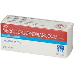Neomercurocromobianco Polvere Cutanea 20g - Pagina prodotto: https://www.farmamica.com/store/dettview.php?id=11420