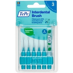 TePe Interdental Brush Size 3 Blue 6Pieces - Product page: https://www.farmamica.com/store/dettview_l2.php?id=11572