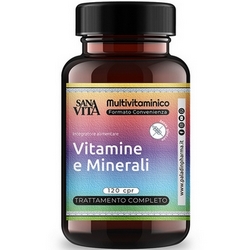 Sanavita Vitamine e Minerali 120 Compresse 132g - Pagina prodotto: https://www.farmamica.com/store/dettview.php?id=11703