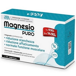 Magnesio Puro Sanavita Compresse 60g - Pagina prodotto: https://www.farmamica.com/store/dettview.php?id=11704