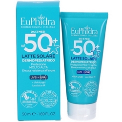 EuPhidra Dermopediatric Sun Milk SPF50 50mL - Product page: https://www.farmamica.com/store/dettview_l2.php?id=11787