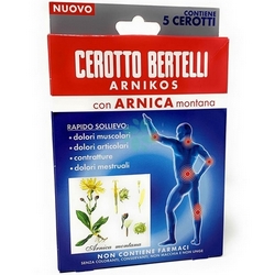 Bertelli Cerotto Arnikos 5 Cerotti - Pagina prodotto: https://www.farmamica.com/store/dettview.php?id=11819