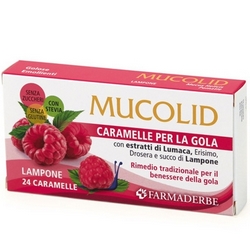 Mucolid Bronc Candies Snail and Raspberry 70g - Product page: https://www.farmamica.com/store/dettview_l2.php?id=11880