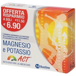Magnesio e Potassio ACT Bustine 70g - Pagina prodotto: https://www.farmamica.com/store/dettview.php?id=12088