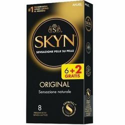 Akuel Skyn Original Natural Feel 8 Condoms - Product page: https://www.farmamica.com/store/dettview_l2.php?id=12107