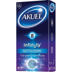 Akuel Infinity Very Thin 8 Condoms - Product page: https://www.farmamica.com/store/dettview_l2.php?id=12112
