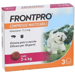 Frontpro Compresse Masticabili Cani da 2 a 4kg - Pagina prodotto: https://www.farmamica.com/store/dettview.php?id=12281