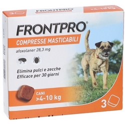 Frontpro Compresse Masticabili Cani da 4 a 10kg - Pagina prodotto: https://www.farmamica.com/store/dettview.php?id=12282