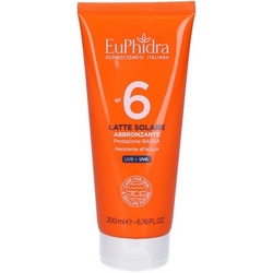 EuPhidra Tanning Sun Milk SPF6 200mL - Product page: https://www.farmamica.com/store/dettview_l2.php?id=12305