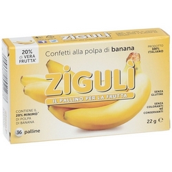 Ziguli Banana Palline 22g - Pagina prodotto: https://www.farmamica.com/store/dettview.php?id=12312