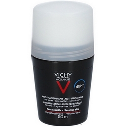 Vichy Homme Deodorant Roll-On Sensitive Skin 100mL - Product page: https://www.farmamica.com/store/dettview_l2.php?id=1958