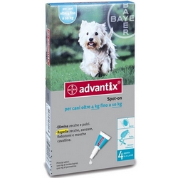 Advantix Spot-On Cani Medi 4-10kg - Pagina prodotto: https://www.farmamica.com/store/dettview.php?id=2774