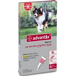 Advantix Spot-On Dogs 10-25kg - Product page: https://www.farmamica.com/store/dettview_l2.php?id=2775