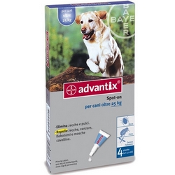 Advantix Spot-On Dogs 25-40kg - Product page: https://www.farmamica.com/store/dettview_l2.php?id=2776