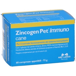 Zincogen Pet Immuno Compresse Appetibili 72g - Pagina prodotto: https://www.farmamica.com/store/dettview.php?id=2785
