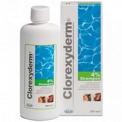 Clorexyderm Shampoo 250mL - Product page: https://www.farmamica.com/store/dettview_l2.php?id=2828