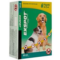 Exspot Spot-On Dog 6x1mL - Product page: https://www.farmamica.com/store/dettview_l2.php?id=3124