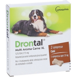 Drontal Plus XL 2 Tablets - Product page: https://www.farmamica.com/store/dettview_l2.php?id=4034