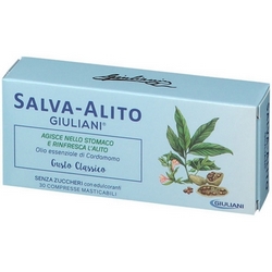 Salva-Alito Giuliani Chewable Tablets 30g - Product page: https://www.farmamica.com/store/dettview_l2.php?id=4234