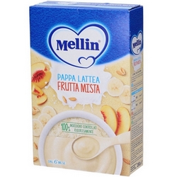 Mellin Pappa Lattea Frutta Mista 250g - Pagina prodotto: https://www.farmamica.com/store/dettview.php?id=4809
