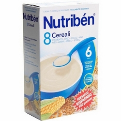 Nutriben 8 Cereal Cream 300g - Product page: https://www.farmamica.com/store/dettview_l2.php?id=4814