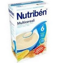 Nutriben Multigrain Cereal Cream 300g - Product page: https://www.farmamica.com/store/dettview_l2.php?id=4815