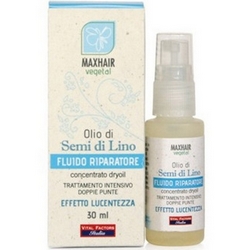 Max Hair Vegetal Olio di Semi di Lino Fluido Doppie Punte 30mL - Pagina prodotto: https://www.farmamica.com/store/dettview.php?id=4988